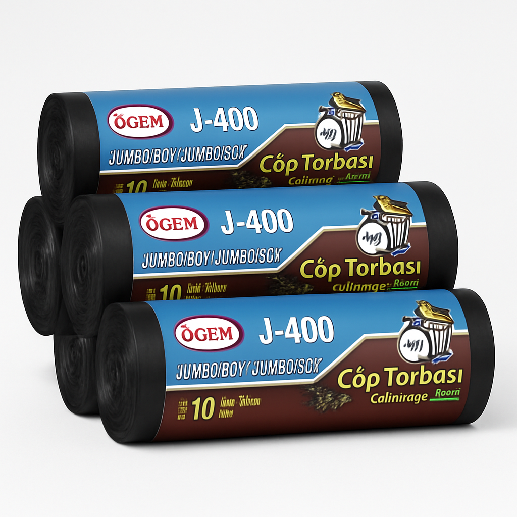 Öğem J400 80*110 Çöp Poşeti 5 Rulo (50 Adet) 400 gr